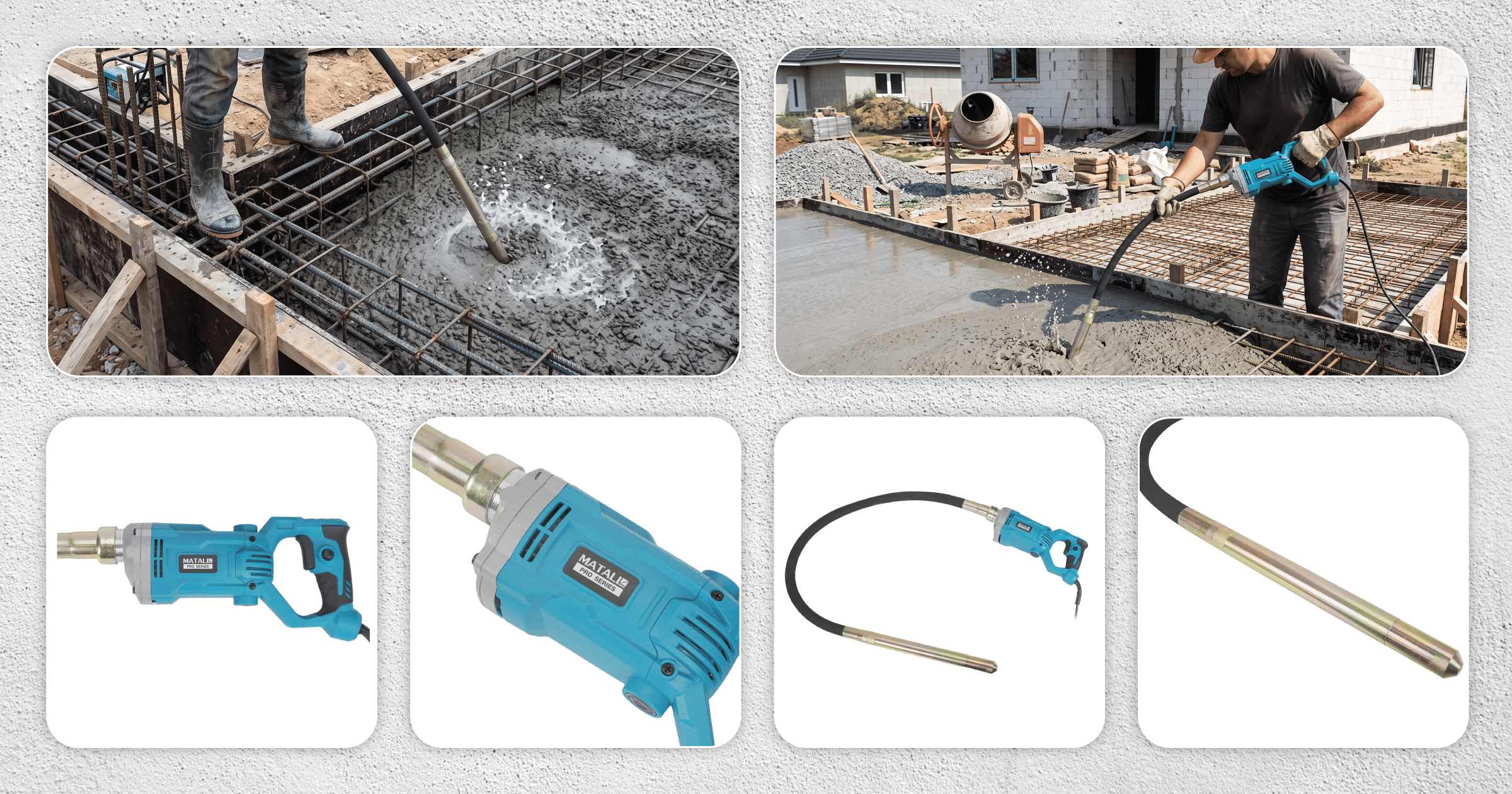 เครื่องจี้ปูน MATALL PRO 1200 วัตต์ 1.5 เมตร